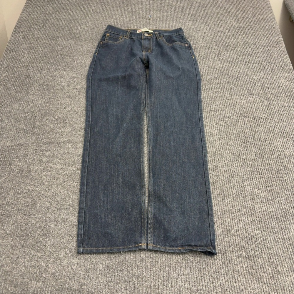 Levis 514 Straight Jeans Boys 16 Blue Denim Cotton Blend Casual Classic
